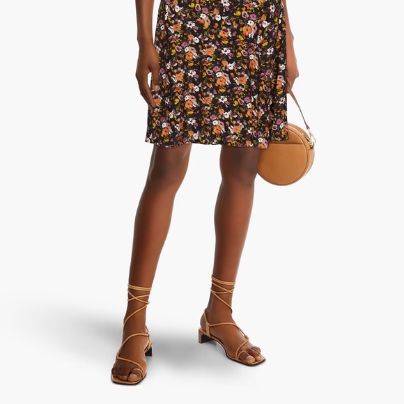 Rag Bone Cindy Tie leather wrap sandals laced up tan